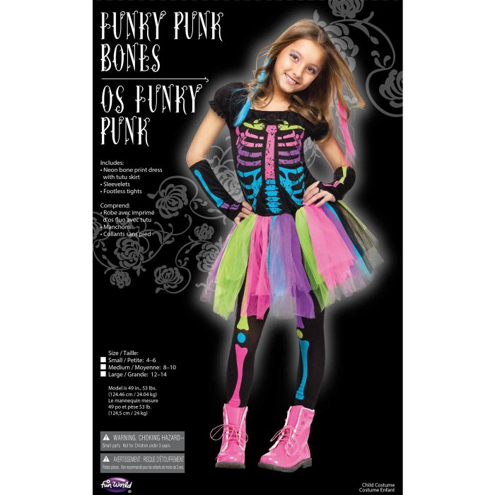 Funky Punk Bones Child Costume