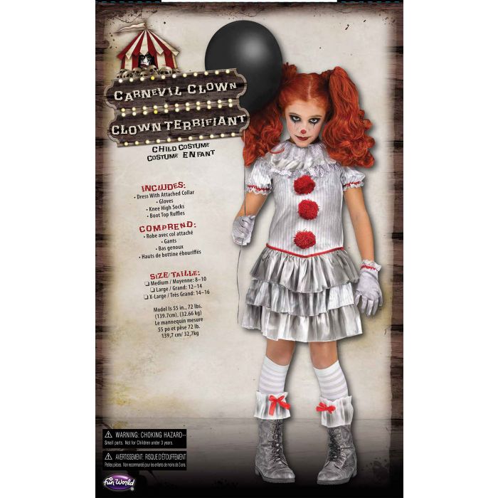 Carnevil Clown Child Costume