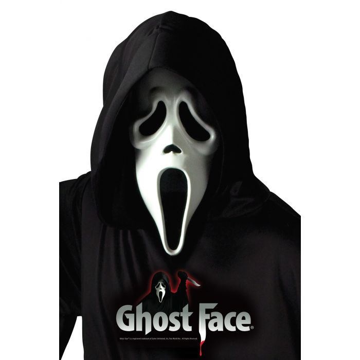 Ghost Face Mask w/ Shroud