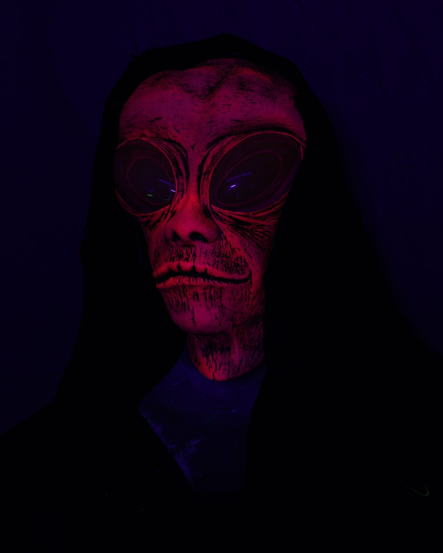UV Pink Alien Mask