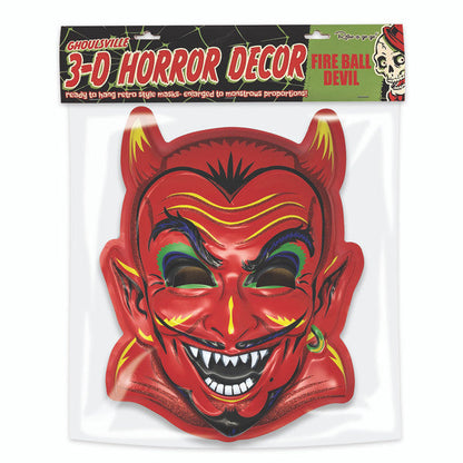 Fire Ball Devil 3D Wall Decor w/Bag