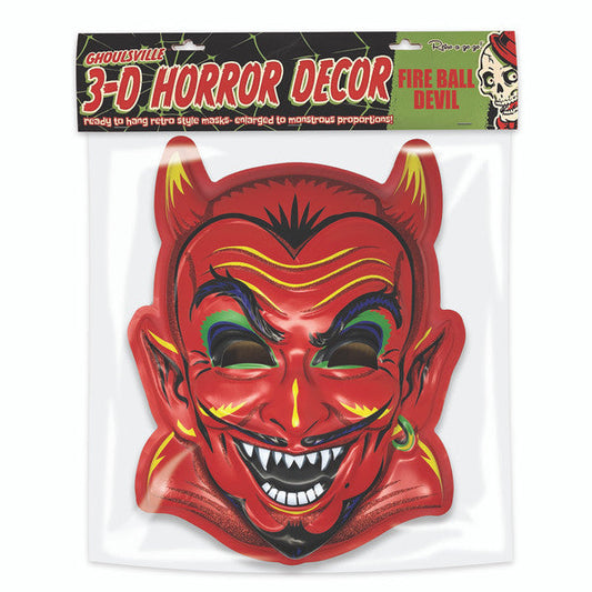 Fire Ball Devil 3D Wall Decor w/Bag