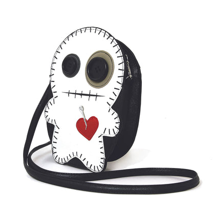 Stitched Voodoo Doll Shoulder Crossbody Bag