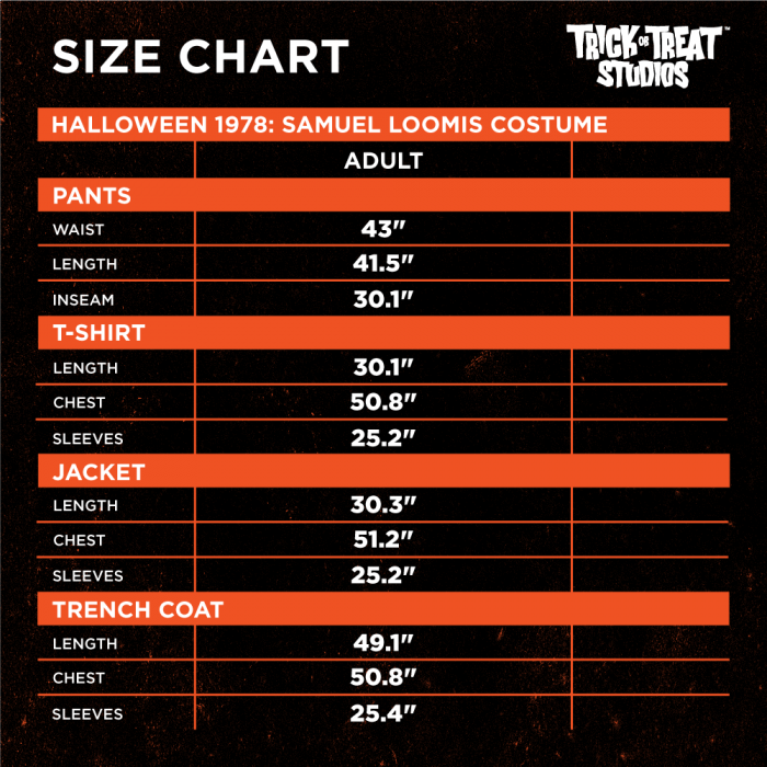 Halloween - Samuel Loomis Costume - Adult One size