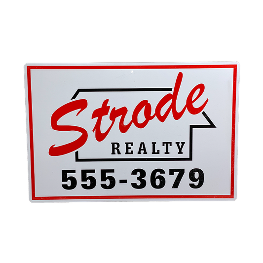 Halloween 1978 - Strode Realty Metal Sign